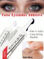 2 pcs False Eyelashes Glue Clear-white/Dark-black Waterproof Eye Lash Glue False Eyelashes Makeup Adhesive Cosmetics Tools
