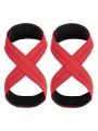 A Pair Of Weightlifting Heavy Duty Hook Grips, Anti-slip Straps With Wrist Support For Deadlifts, Pull Ups, Powerlifting And Crossfit Training.