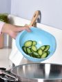 1pc Multifunctional Rice Washer & Vegetable/fruit Basket With Drainage & Handle, Random Color, For Home Use