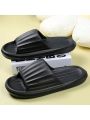 Men's Eva Comfortable Slippers, Anti-odor, Indoor, Quiet & Slip-resistant, Suitable For Home Use In Summer