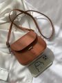 Mini Stitch Detail Flap Saddle Bag