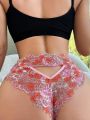 Women's Floral Lace Hollow Out Triangle Panties