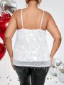 SHEIN BAE Plus Size Sparkly Camisole Top