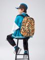 JNSQ Outdoor Camo Leisure Sports Graffiti Backpack, Large Capacity, Simple And Fashionable, Multi-functional