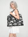Kelsey Wilson Studio Butterfly Pattern Foldable Tote Bag