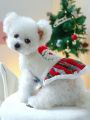 1pc Pet Clothes For Dogs And Cats, Warm, Soft, Comfortable, Christmas Santa Claus Costume