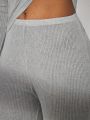 SHEIN Leisure Solid Color Home Wear Bottoms