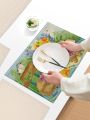 Easter Rabbit Pattern Placemat