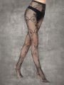 Goth 2pairs Butterfly Pattern Fishnet Tights