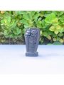 1pc Random Natural Obsidian Carving Coffin Shaped Ornament, Suitable For Halloween Decoration