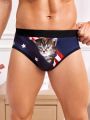 Men'S Cat Pattern Printed Underwear