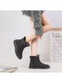 New Style Collar High Tube Cross-border Warm Women's Snow Boots  Waterproof Women's Boots Casual Women's Shoes
