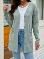 EMERY ROSE Women's V-neck Cardigan Sweater With Pockets
