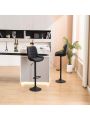 OSQI Bar Stools with Back and Footrest Counter Height Dining Chairs
