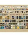 100 Sheets/box Unfinished Past Series Vintage Journal Diy Decorative Sticker Paper Sticker Pack