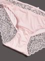 3pack Bow Front Lace Trim Panty