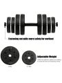 Gymax 66Lbs 2 in 1 Adjustable Dumbbell Set Strength Training Set Home Gym Exercise