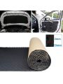 1pc 50x500cm Self-adhesive High Density Soundproofing Foam Mat For Car