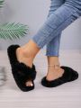 Women's Fashionable Furry Home Slippers