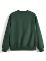 Renza Loose Fit Casual Round Neck Sweatshirt With Letter Design
