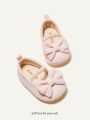 Cozy Cub Spring Style Baby Girls' Cute And Comfortable Lightweight Butterfly Knot Flat Shoes
