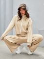 Daily&Casual Women'S Sports Suit, Autumn & Winter, Leisure, Fashion Style, Loose Fit