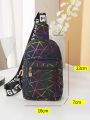 Mini Holographic Geometric Graphic Sling Bag