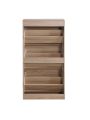 Particle Board 3-Drawer Shoe Storage Cabinet, 3-Tier Wood Shoe Rack Storage Organizer for Entryway Wood