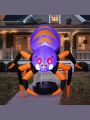 Joiedomi 9 ft Long Halloween Inflatable Spider with Built-in LEDs, Blow Up Floating Spider with Creepy Legs for Halloween Outdoor Decorations, Yard Lawn Garden Holiday Party Decoration