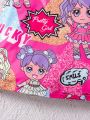 SHEIN Kids FANZEY Little Girls' Cartoon Printed Dress
