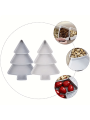 Creative Christmas Tree Design Plastic Fruit Plate For Home, Dried Fruit Plate For Candy And Nuts, Lazy Snack Box