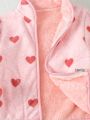 Little Girls' Heart Applique Velvet Jacket