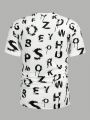 Manfinity LEGND Men's Letter Print Short Sleeve T-shirt
