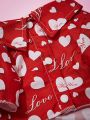 PETSIN Petsin Pink Heart & Large Red Heart Printed Pet Shirt For Cats And Dogs