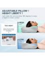 Cervical Pillow, Memory Foam Pillow for Neck Head Shoulder Pain Relief Sleeping Supports Your Head, Ergonomic Orthopedic Contoured Cooling Neck Bed Pillow for Side, Back and Stomach Sleepers