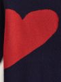 Toddler Girls' Love Heart Pattern Sweater Dress
