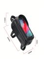 1pc Hard Shell Waterproof Touch Screen Bike Front Beam Bag, Top Tube Bag With Fingerprint Unlock For Large Capacity Mountain Bike Mobile Phone Storage Bag Saddle Bag Cycling Outdoor Gear