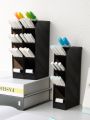 Desk Pen Holder Pencil Makeup Storage Box Kawaii Large Capacity Desktop Organizer Stand Case School Office Stationery