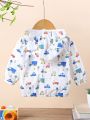 Baby Boys' Sun-Protective Jacket With Cute Car Pattern