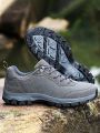 Men's Outdoor Slip-resistant Hiking Shoes, Autumn, Leisure, Deep Grey, Waterproof, Lace-up