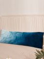 1pc Blue Ombre Long Body Pillow, Comfortable And Soft Skin-friendly