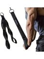 Six-hole Triceps Rope Attachment Handle, With Greater Range Of Motion, Six-hole Triceps Pulldown Rope, For Professional Gym Use For Pushdowns, Sit-ups, Face Pulls And More Exercises