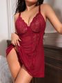 Classic Sexy Plus Size Underwear With Underwire Corset Dress + T-Back