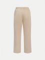 SHEIN Kids FANZEY Tween Boy 1pc Striped Print Shirt & Vest Blazer & 1pc Pants
