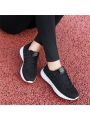 2023 Autumn New Arrival Women's Plus Size Sport Shoes, Casual & Fashionable, Knitted Upper & Breathable, Soft Sole, Jogging Shoes