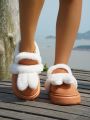Women's Comfortable Thick-soled Snow Boots With Plush Rabbit Ear Decoration