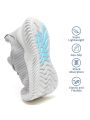 Mens Running Shoes - Men's Tennis Walking Trainers Breathable Lace Up Mesh Sneakers Workout Casual Sports Shoes