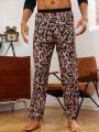 Men Leopard Print Pajama Pants