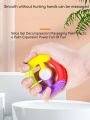 1pc Random Color Circular Silicone Grip Strengthener, Finger Spinner & Finger Exercise Equipment