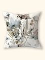 Floral Print Cushion Cover Without Filler